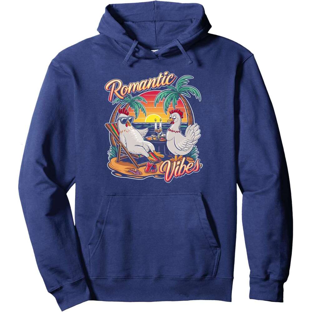 Hoodie for Mens Womens Chicken Lover Romantic Beach Sunset Vibes Farmer Gifts Pullover Hoodie Hoodies sweatshirt pullover jacket Long sleeve
