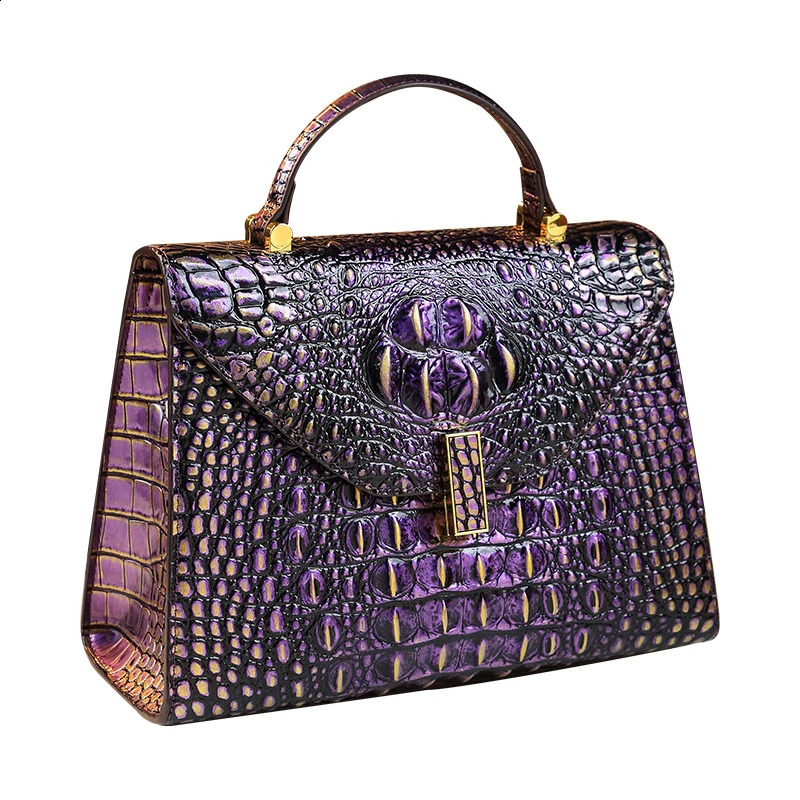 Fashion Print Womens Handbags High-grade Leather Small Square Shell Bag Cross-body Shoulder Bags 240816