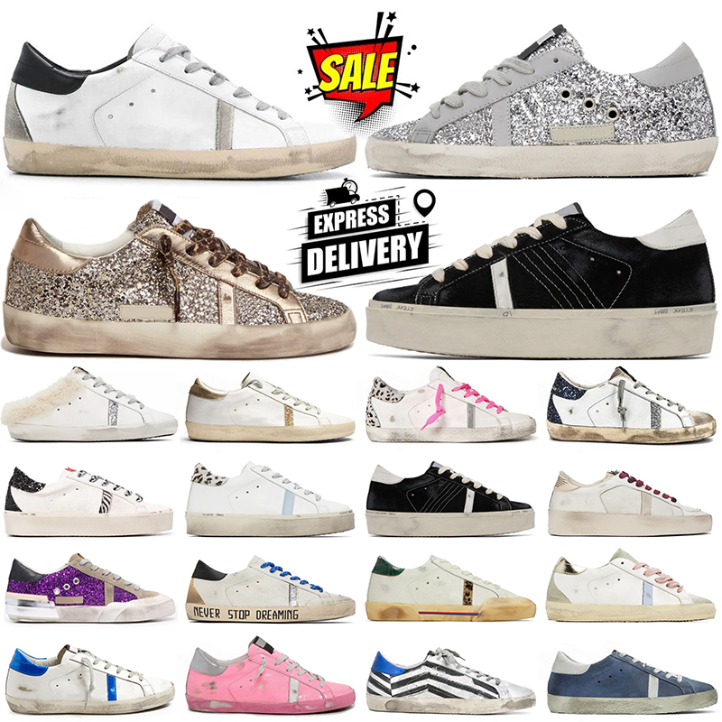 designer shoes men women casual shoe luxury golds dirty old sneakers black white pink silver flat platform sneaker