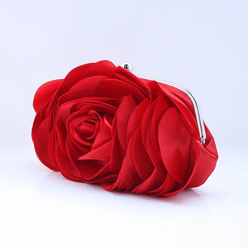 Fashion Flower Clutch Bag Women Wedding Handbag Bridal Clutch Purse Evening Dress Clutches Party Wallet Shoulder Chain Bag 250106
