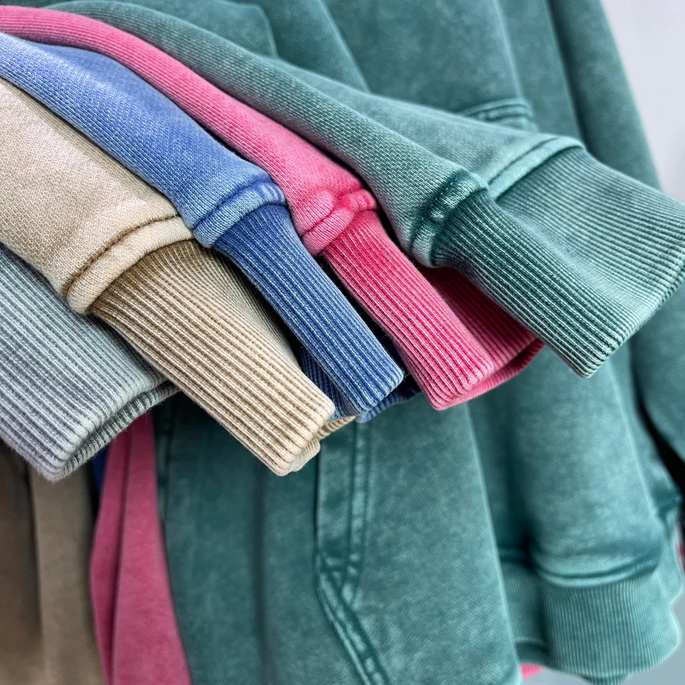 Hoodies Men Solid Washed Simple Distressed Tracuit Tops Haruku Streetwear Vintage Loose Autumn Winter Sweatshirt Clothing 240816