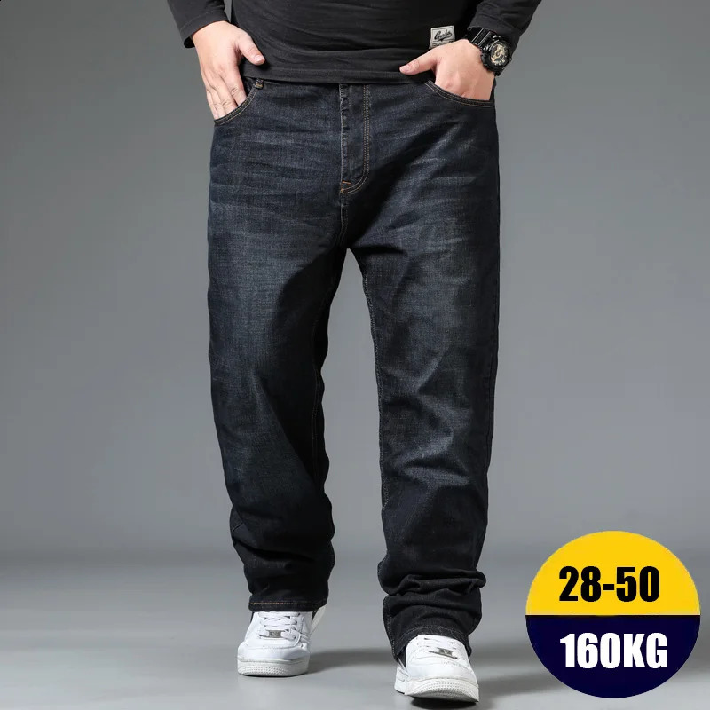 10XL Jeans Wide Mens Pants Oversize Jean Baggy Clothes Plus Size Denim Trousers MAN STREETWEAR FASHION Clothing Cargo Male Mens 240816