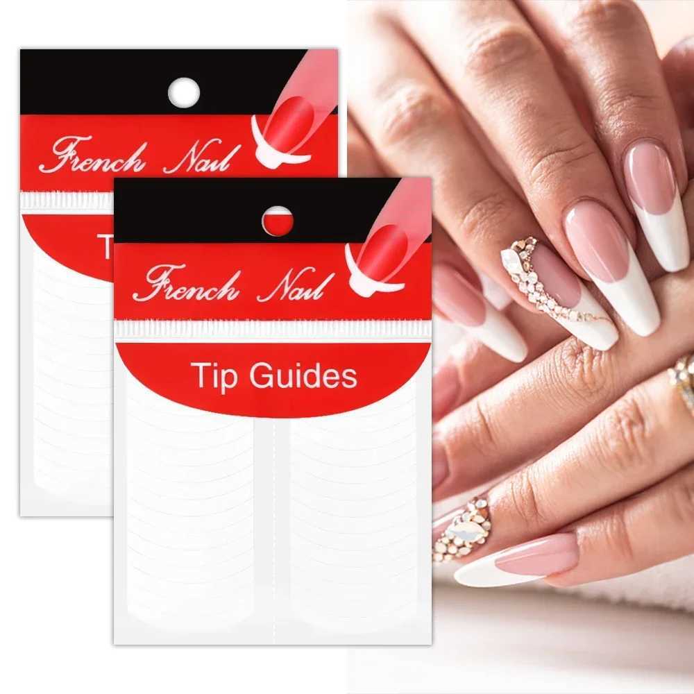 White French Manicure Strip Nails Sticker Stencil Tips Guide French Nail Art Decals Form Fringe DIY Line Tips Decoration ToolsXJ250120