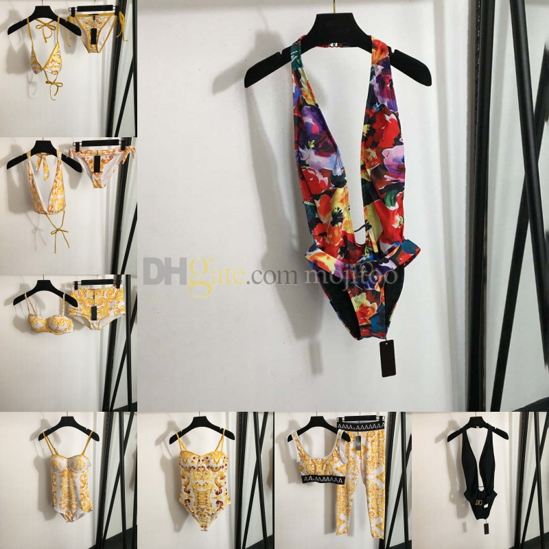 Women Sexy Bodysuit Swimwear Design Padded Bra Low Waist Underwear Bikini Sets Summer Beach Swimsuit For Vacation