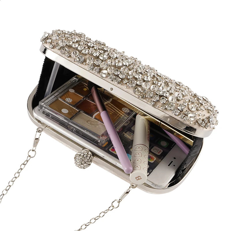 Luxy Moon Diamond Evening handbag ious womens party bag shiny wedding womens clutch wallet Z674 240819