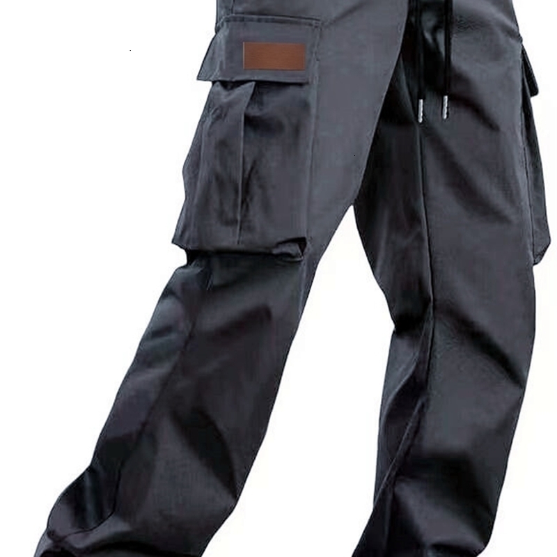 Mens loose straight oversized clothing gray casual workwear black runner cotton mens Trouser 240816