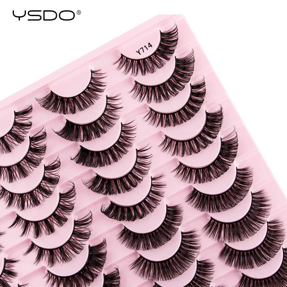 YSDO 3D mink eyelashes 3/10/20 for fluffy thick fake eyelashes wholesale makeup natural mink eyelashes Maquiagem dramatic Cilios W240803