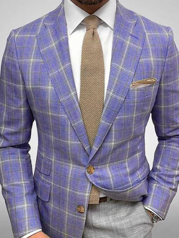 Custom Blazer Jacket Men Tailor-made Suits Single Breasted Skinny Jackets for Men England Style Blazer Coats Male in Suits 240816