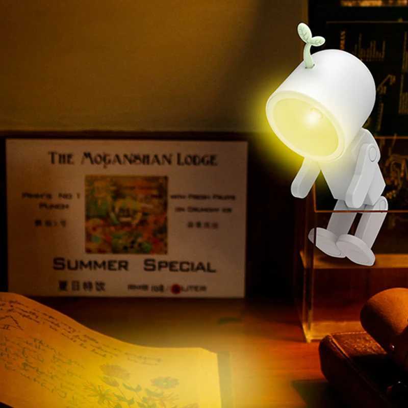 LED Night Lights Magnetic AG Battery Nights Lamp For Children Bedroom Bedside Desk Decorations Astronauts Mini Night Light M251128