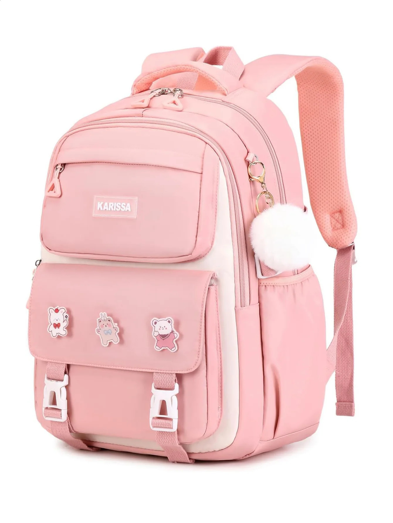 Girl Pink School Bag College Backpack Back Pack For Teenager Girls Children Female Schoolbag Primary High Bagpack Teens Child 240819