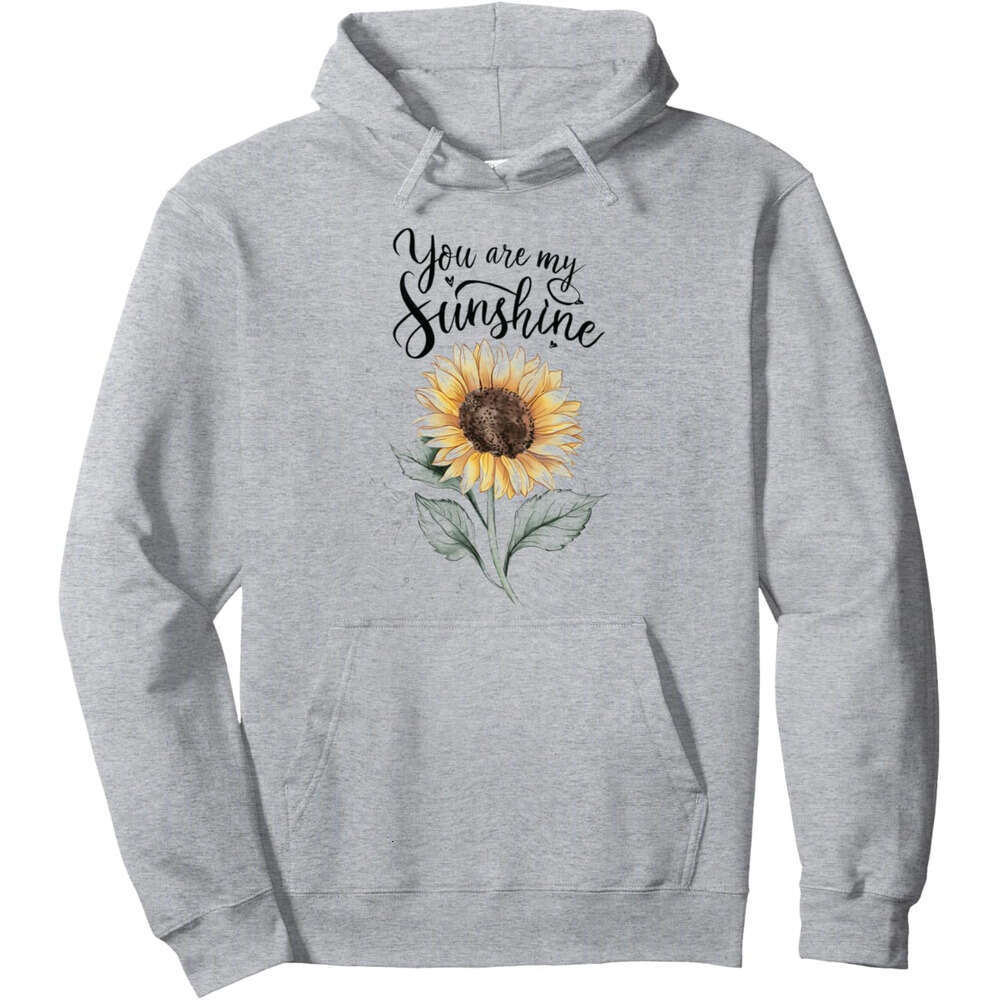 Hoodie for Mens Womens Sunflower Sunshine You Are My Sunshine Flower Pullover Hoodie Hoodies sweatshirt pullover jacket Long sleeve
