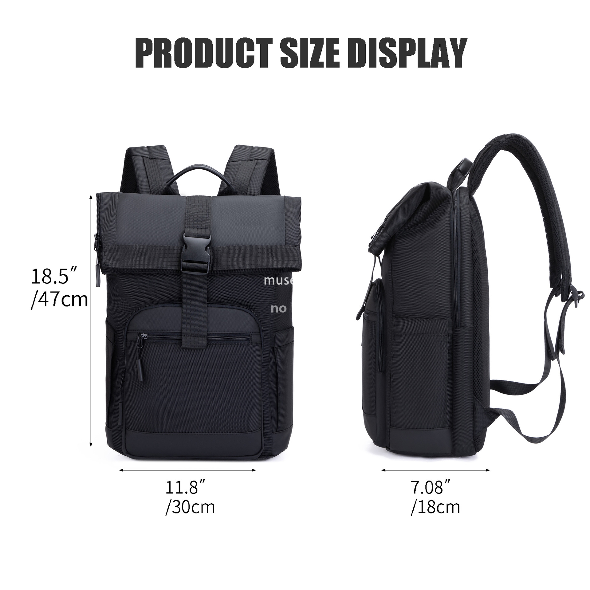 Cross-border new backpack business travel backpack for men large capacity simple schoolbag college backpack for men