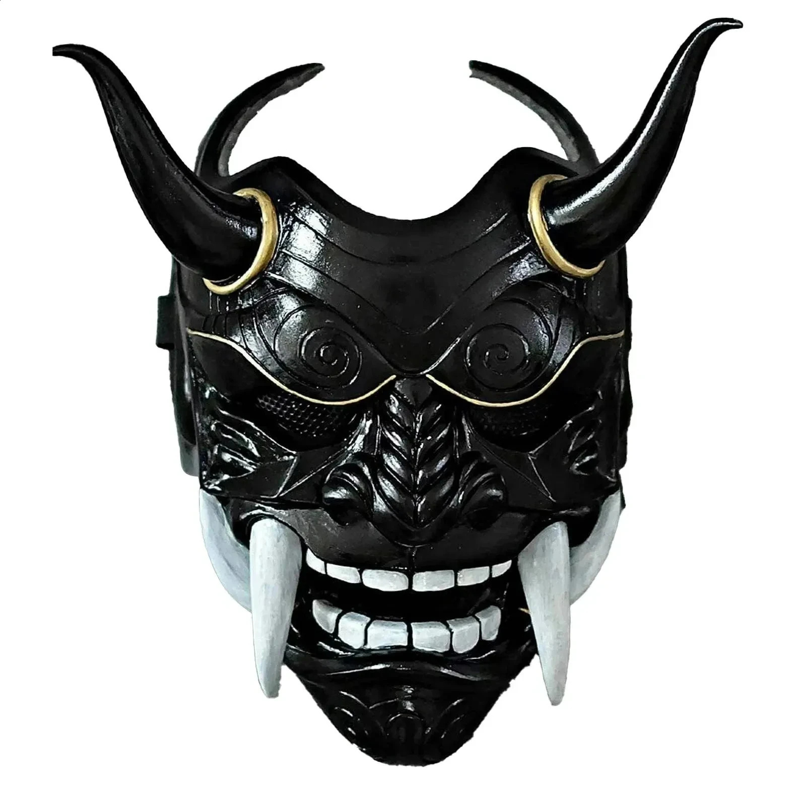 Horror Monster Halloween Role Playing Mask Hannya Demon Oni Samurai Noh Kabuki Prajna Devil Masks 240819
