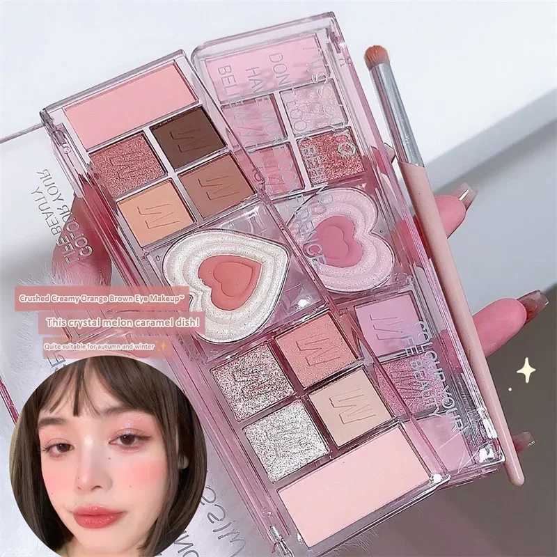 12 Color Love Highlighting eye shadow B Palette Professional Multi purpose Cosmetics eye shadow Mineral Pigment Makeup PanelW241212