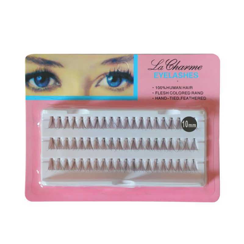 60 pieces/set 8/10/12mm personal eyelashes black natural false eyelashes long cluster eyelashes extended beauty and health 8/10/12mm W240803