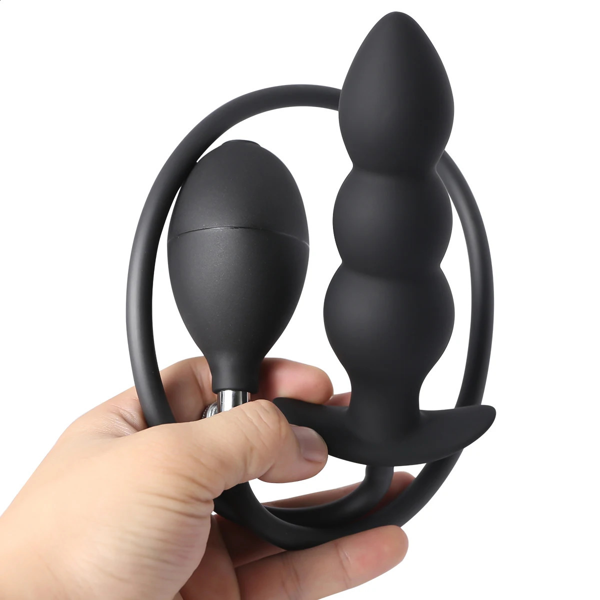 Inflatable Anal Plug Metal Ball Butt Plug Sex Toys For Men Women Huge Anus Ass Butt Dilator Prostate Massager G Spot Stimulator 240813