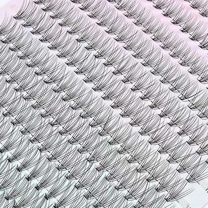 280/160/60/48Pcs Hot Adhesive Polyester Eyelash Makeup Personal Polyester Eyelash Graffiti False Eyelash Free Delivery Hot W240803
