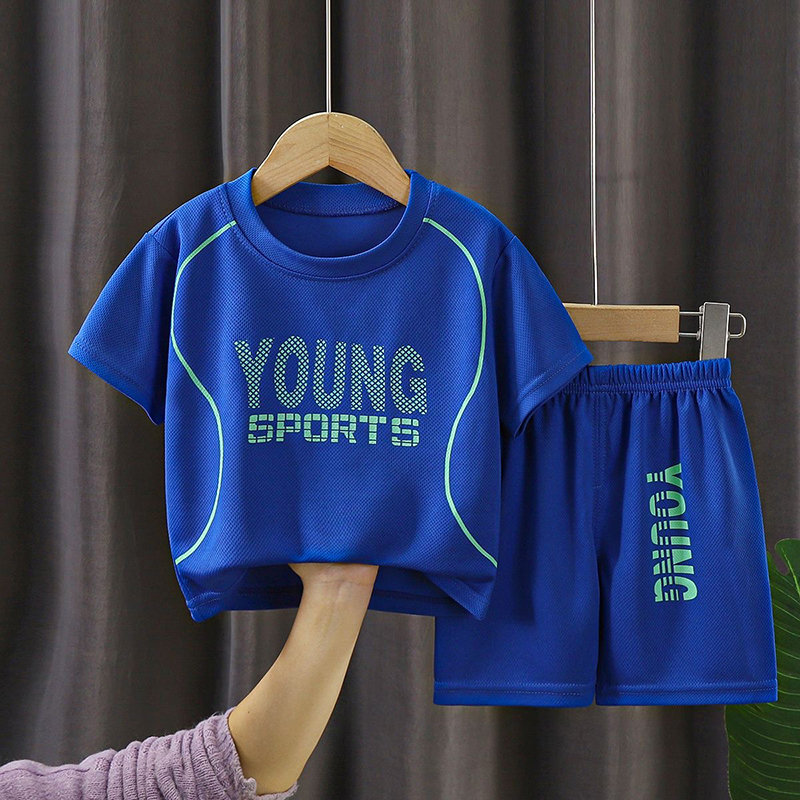 Designer Kids Jerseys Sets Childrens Apparel Summer Kid Handsome Basketball Suit -6 Outdoor Loose Short Sleeve Pants Two Piece Set DPD24081912