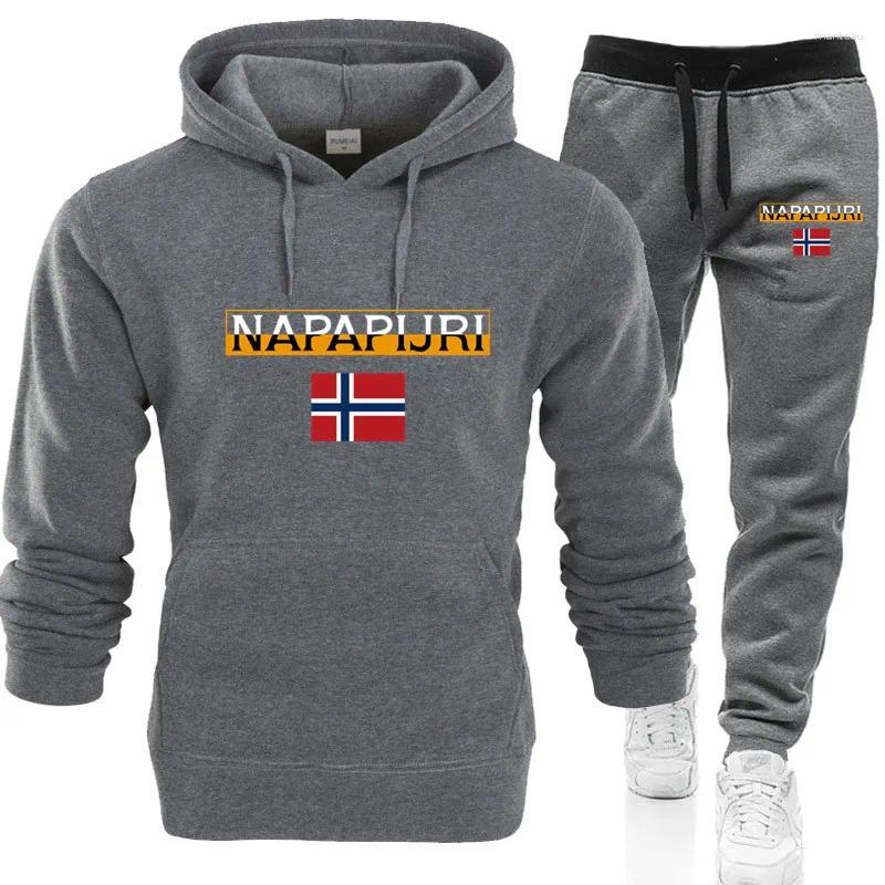 Men's Tracksuits Fashion Mens Clothing Pullovers Sweatshirt Sets Men Hoodie Two Pcs Pants Sports Shirts Fall Winter Track Suit
