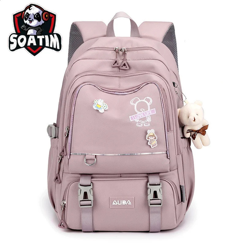 Children School Bags For Girls Large Schoolbag Kawaii Primary School Backpack Kids Book Bag Waterproof Laptop Travel Rucksack 240819CJ