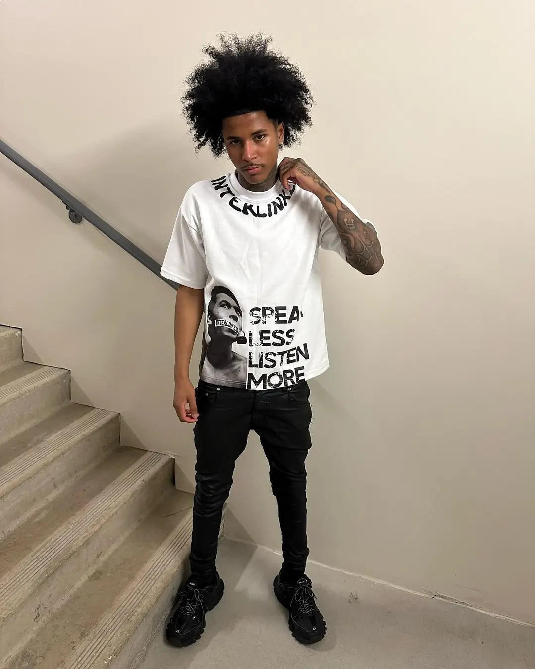 Harajuku American style letter pattern T-shirt oversized Y2k top Gothic cotton T-shirt sports shirt retro professional mens clothing choice 240819