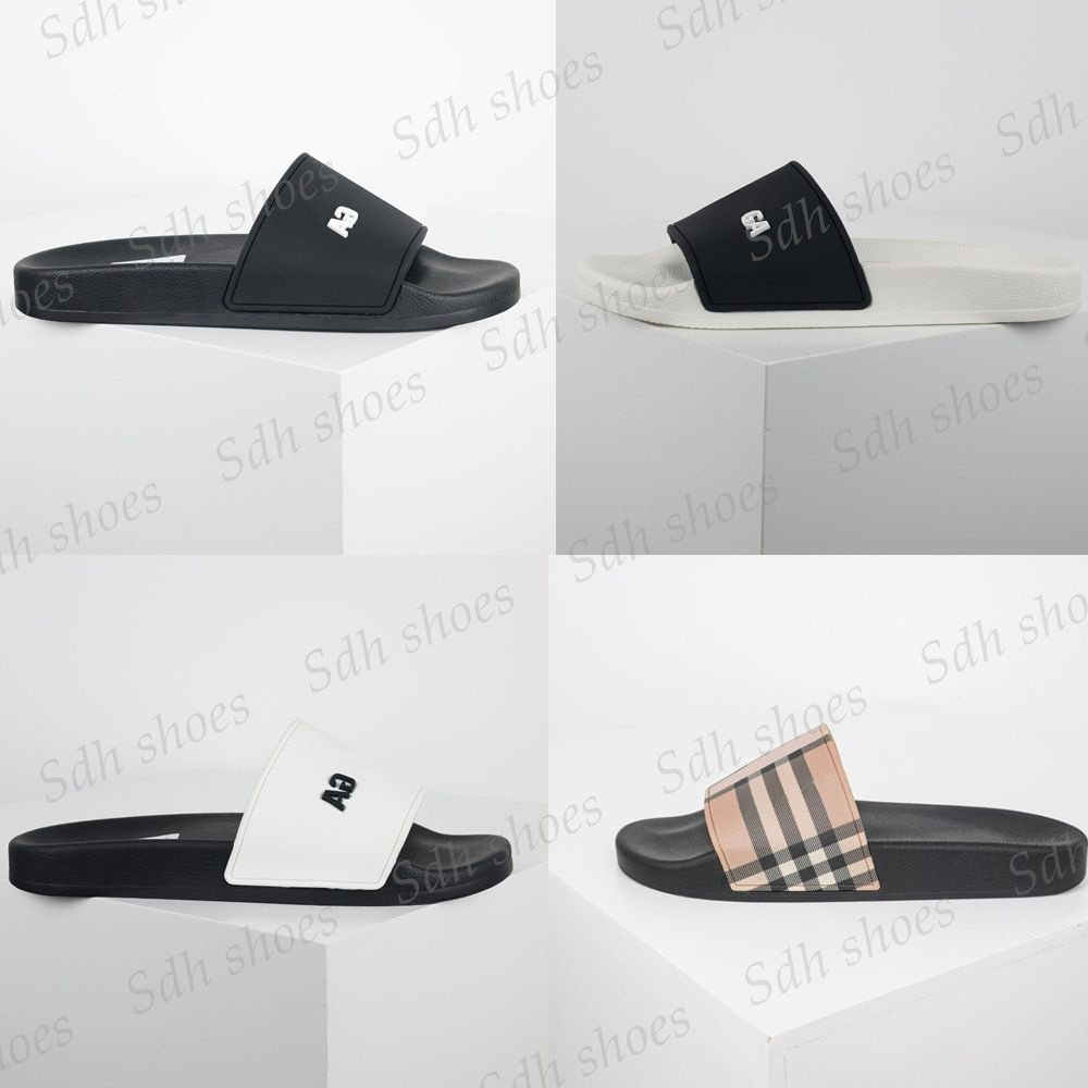 Designer Slipper Sliders Paris Slides Sandals Slippers Men Women Unisex Pool Beach Flip Flops Size 35-46