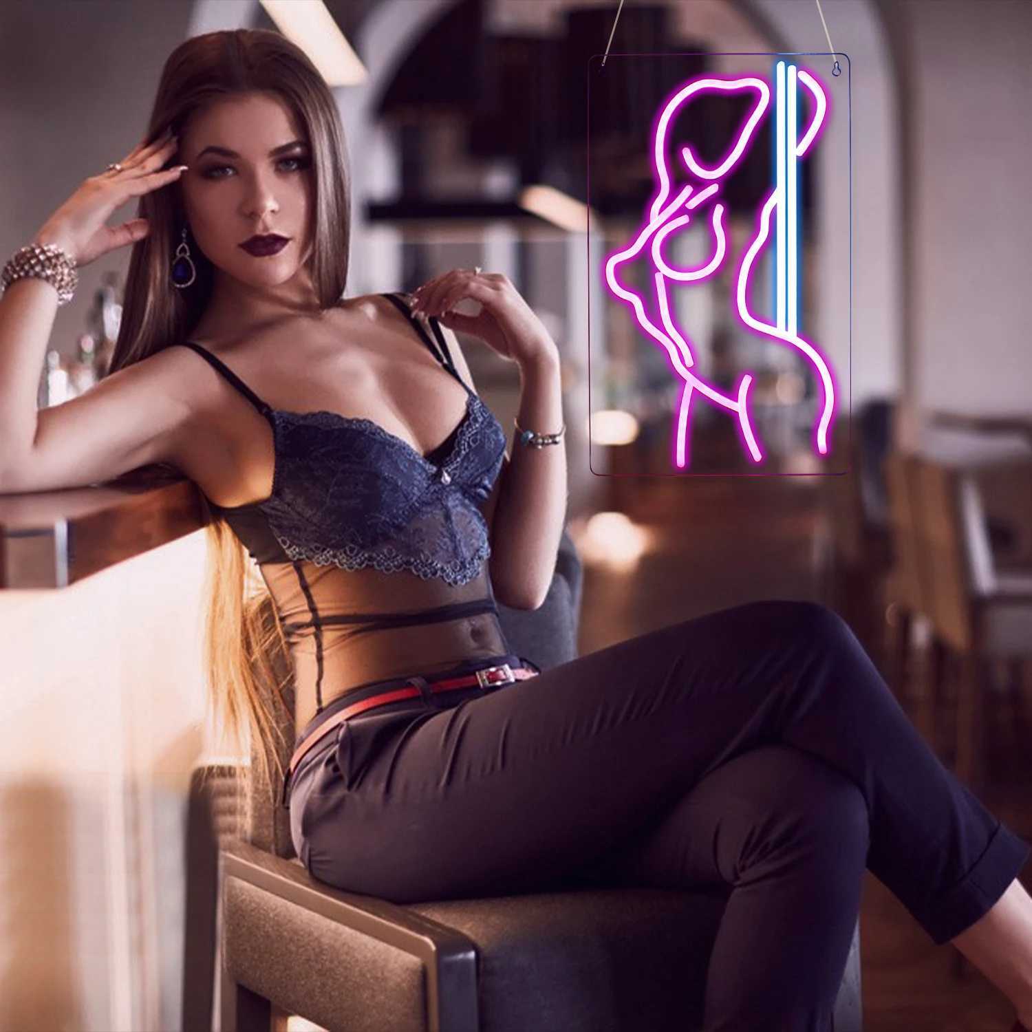 Sexy womens neon lights LED lights neon lights womens backlit signs used for shop windows store displays beer bars parties nightclubs gifts wall decor