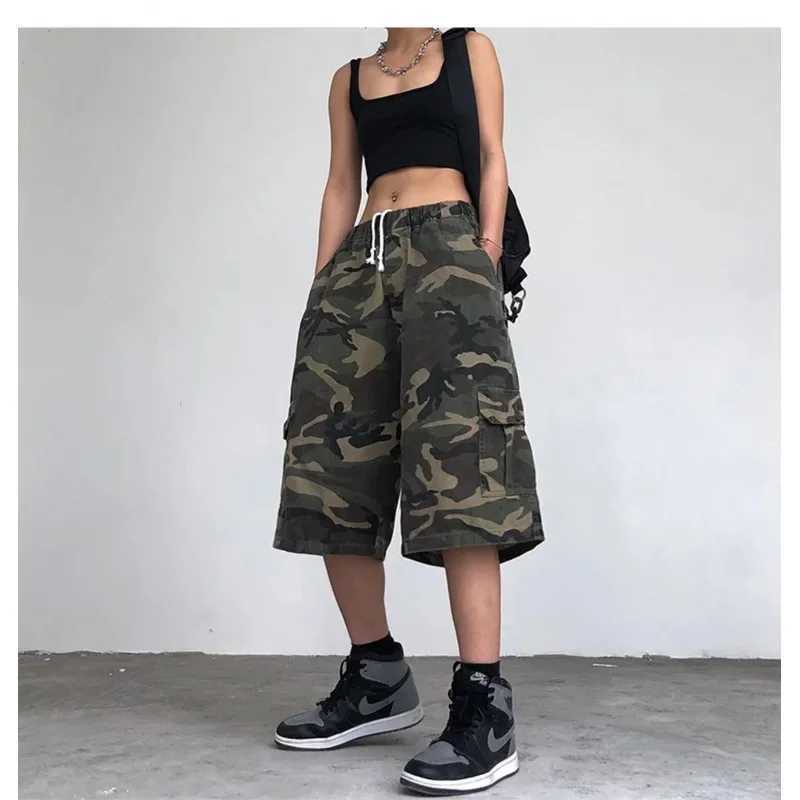 Trendy Camouflage Loose-fit Casual Shorts For Men Summer Style Insightful Fashion Outerwear Korean Version Mid-length PantsXJ240817