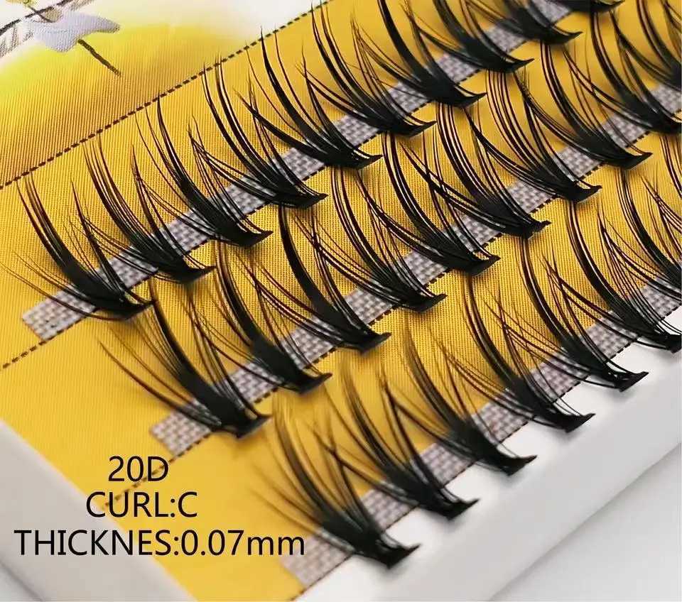 Natural 20D/30D Mint Eyelash Soft 3D False Eyelash Professional Makeup Eyelash Extension Tool with Free Shipping in Russia W240803