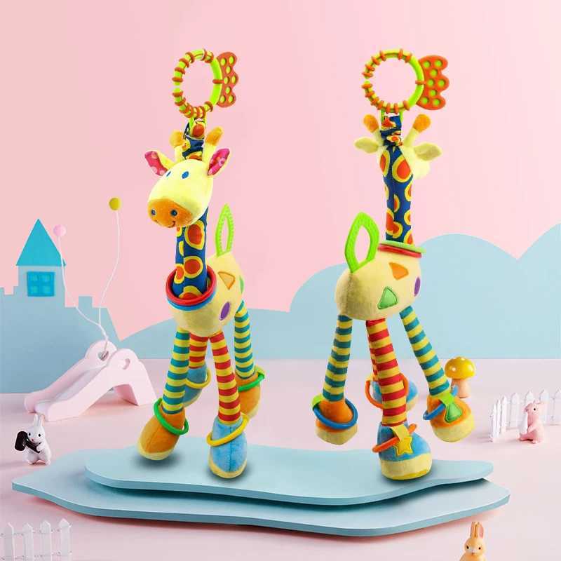 Giraffe Plush Toys Photography Accessories Teether Toys Car Bells Bed Bells Multifunctional Early Learning Giraffe ToysXJ240819