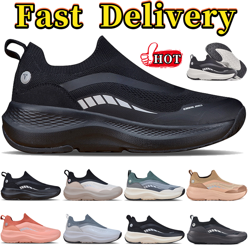 Hot Men Women TREEPERI Running Shoes Designer T99 Slip on Sneakers Triple Black White Dark Grey Clay Mens Womens Fashion outdoor Shoe Runner Sports Lo