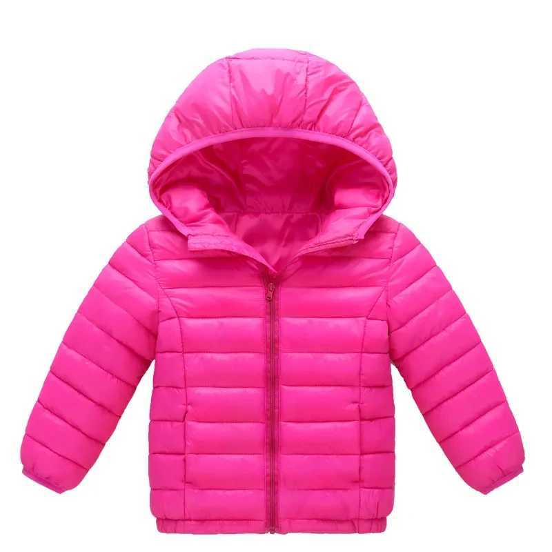 2024 New Fashion Childrens Down Jacket for Boys and Girls Unisex Autumn Warm Hoodie Youth Winter Zipper Jacket 3-12W240814