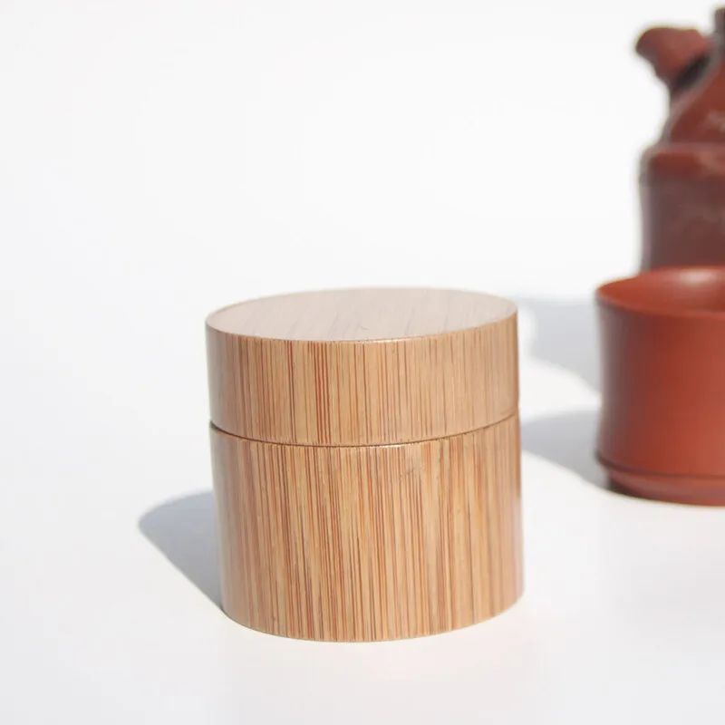 3g 5g 10g 15g 30g 50g Bamboo Bottle Cream Jar Nail Art Mask Cream Refillable Empty Cosmetic Makeup Container Bottle F2663 LL