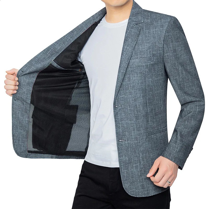 Summer Man Breathable Quick Drying Blazers Jackets Suits Coats Formal Wear Business Casual Blazers Jackets Mens Clothing 4X 240816