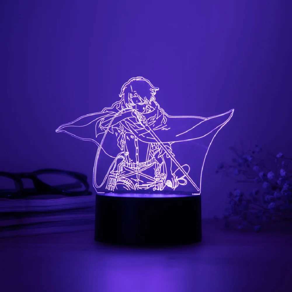 Animated character 3D night light full-time hunter KILLUA ZAOLDYECK USB tablet light birthday gift New Years gift B2408119