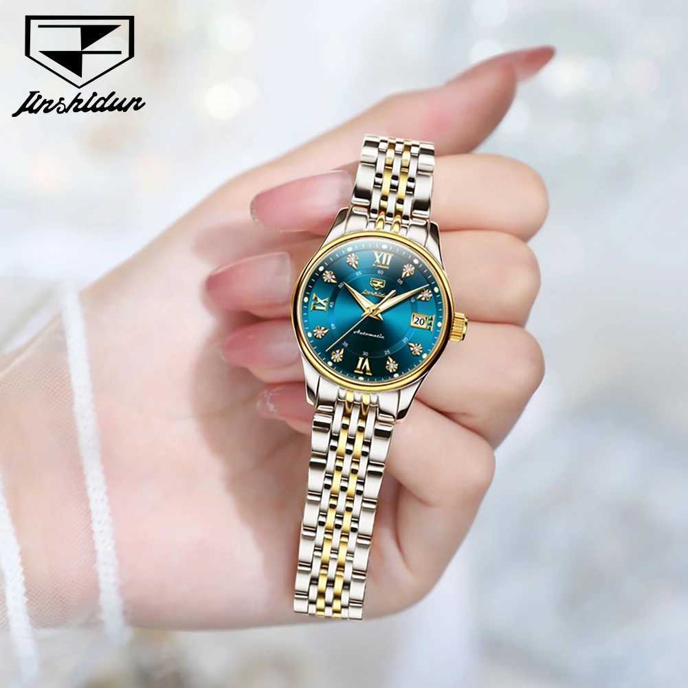 JSDUN Elegant Fashion Automatic Mechanical Women Waterproof Luminous Primitive La Wrist Luxury Women W250104