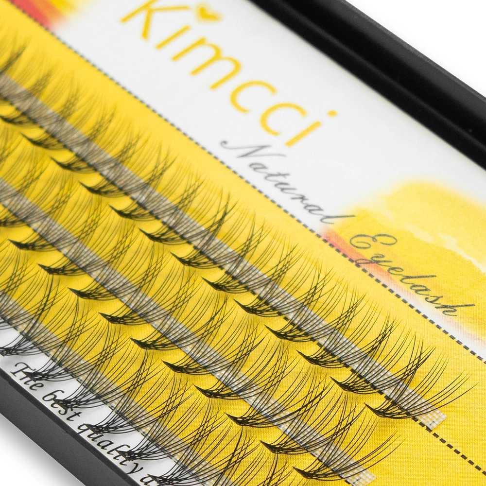 Kimcci 60/Case Natural False Eyelash Extension Makeup 12D Mink Personal False Eyelash Professional False Eyelash W240803