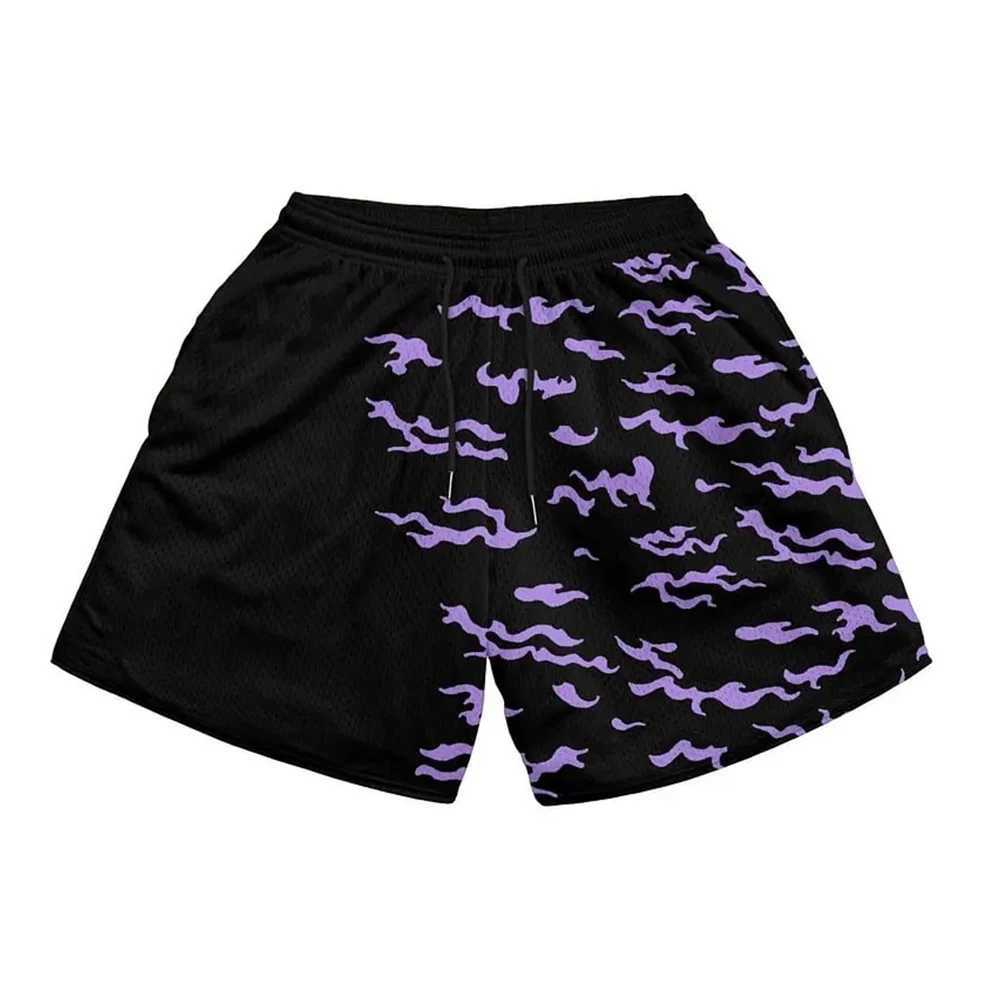 3D Print Anime Shorts Men Women Mesh Quick Dry Gym Shorts Fitness Workout Fashion Oversized Short Pangts to Running SummerXJ250213