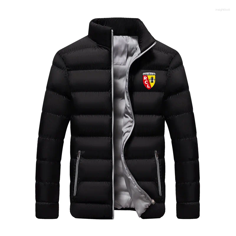 Men's Jackets European Club RC Lens Cotton Mens Jacket ZipperThinDesignFashion Print AutumnWinterFashionCoat2024HandComfortable2024