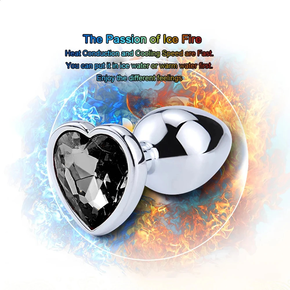 3PCS SML Metal Anal Plug Butt Plug Sex Toy Butt Toy for Women Men Couples Gay Adult Game Masturbator Anal Diamond Sex Shop 240813