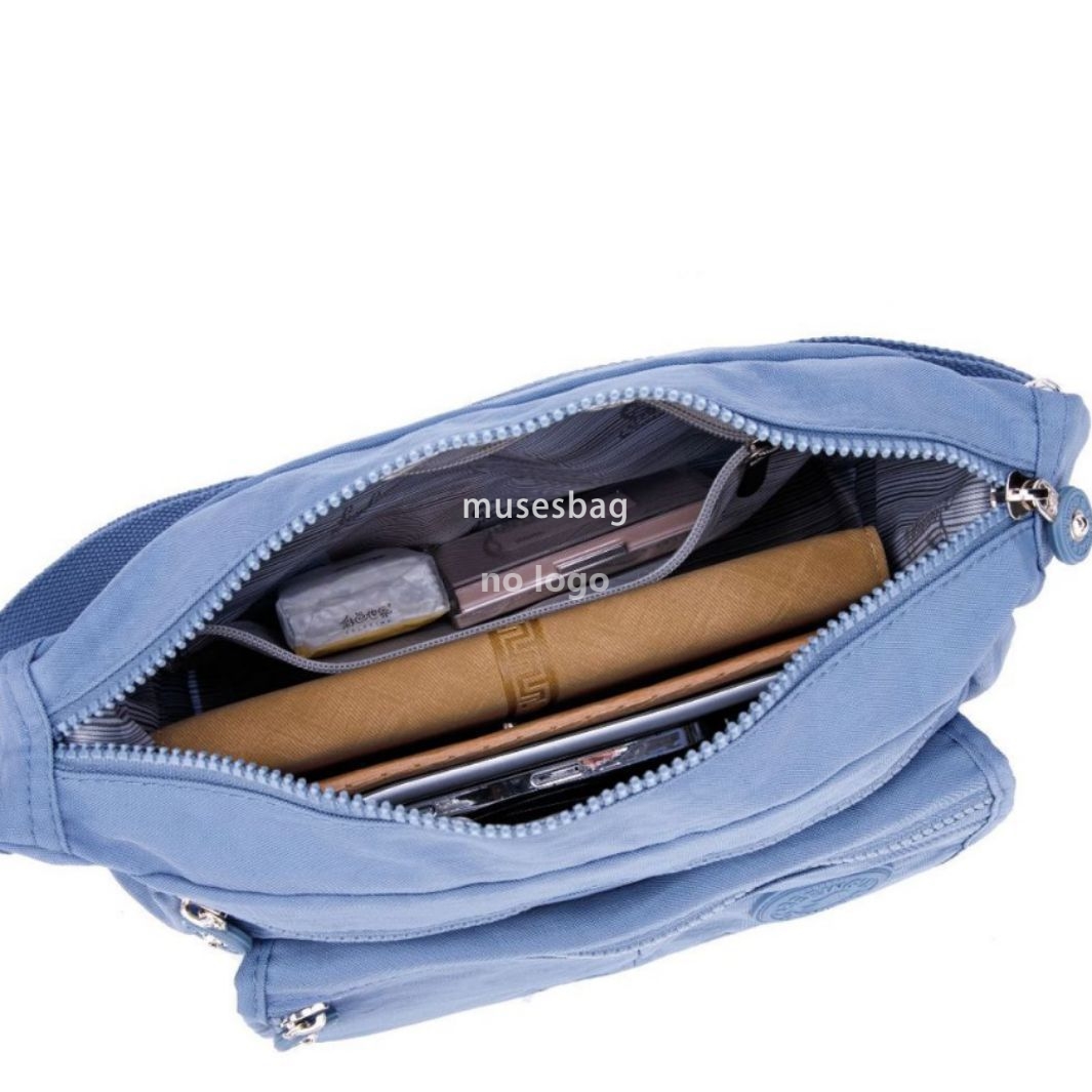 Single shoulder crossbody bag new high quality middle-aged mother foreign trade large capacity solid color nylon shoulder bag