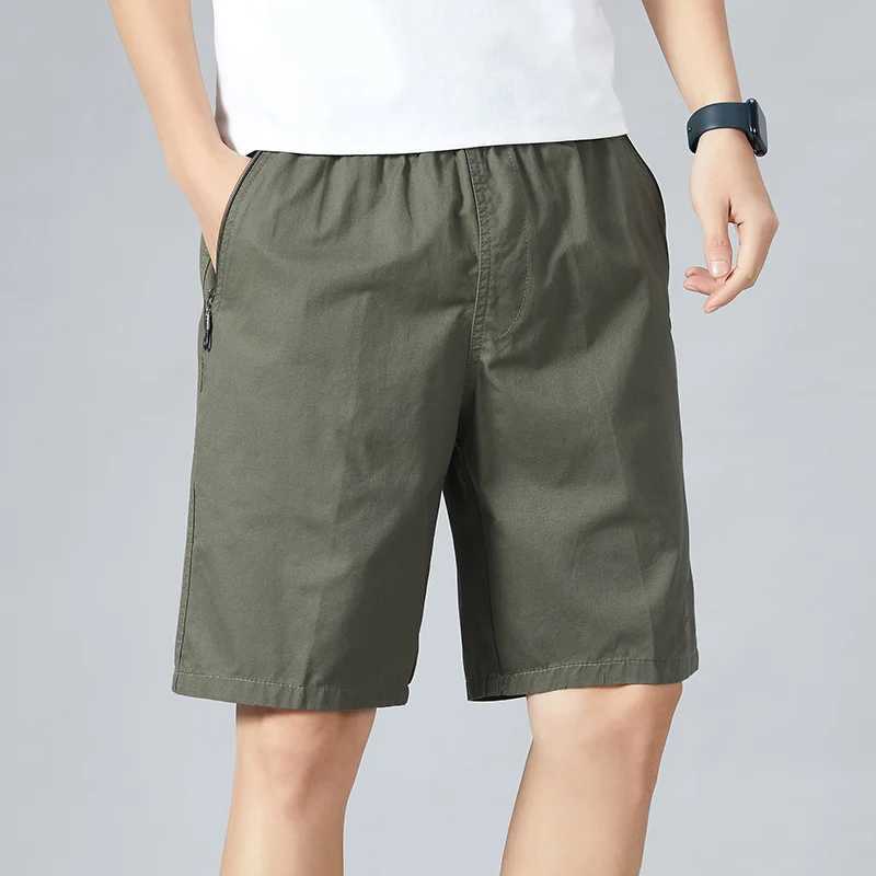 Big Size Mens Sports Casual Shorts Zipper Pocket Board Shorts Man Fashion Baggy Solid Comfortable Beach Running Short PantsXJ240817