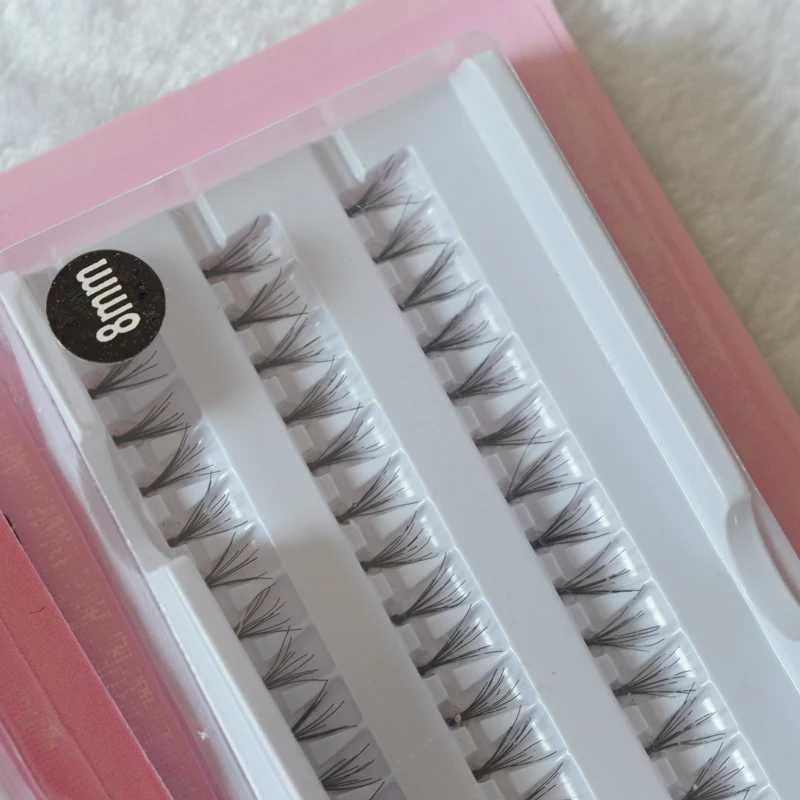 60 pieces/set 8/10/12mm personal eyelashes black natural false eyelashes long cluster eyelashes extended beauty and health 8/10/12mm W240803