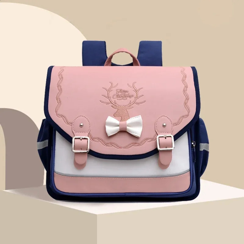 School Bags Girls Orthopedic Backpack Cute Waterproof SchoolBag for Teenage Flip Book Bag Student Grade 1-3 Mochilas Infantil 240819