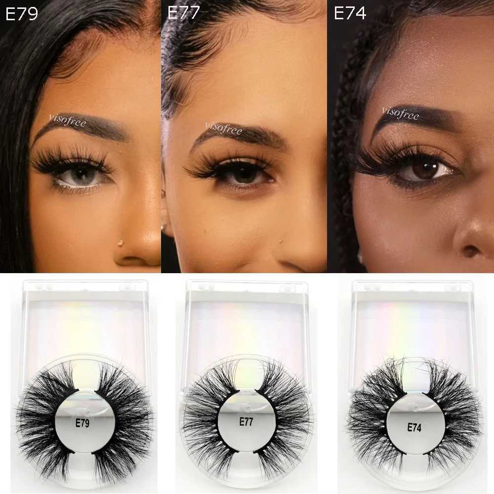 Viscofree 25mm mink eyelashes dramatic long mink eyelashes makeup full eyelashes 25mm false eyelashes 3D mink eyelashes reusable W240803