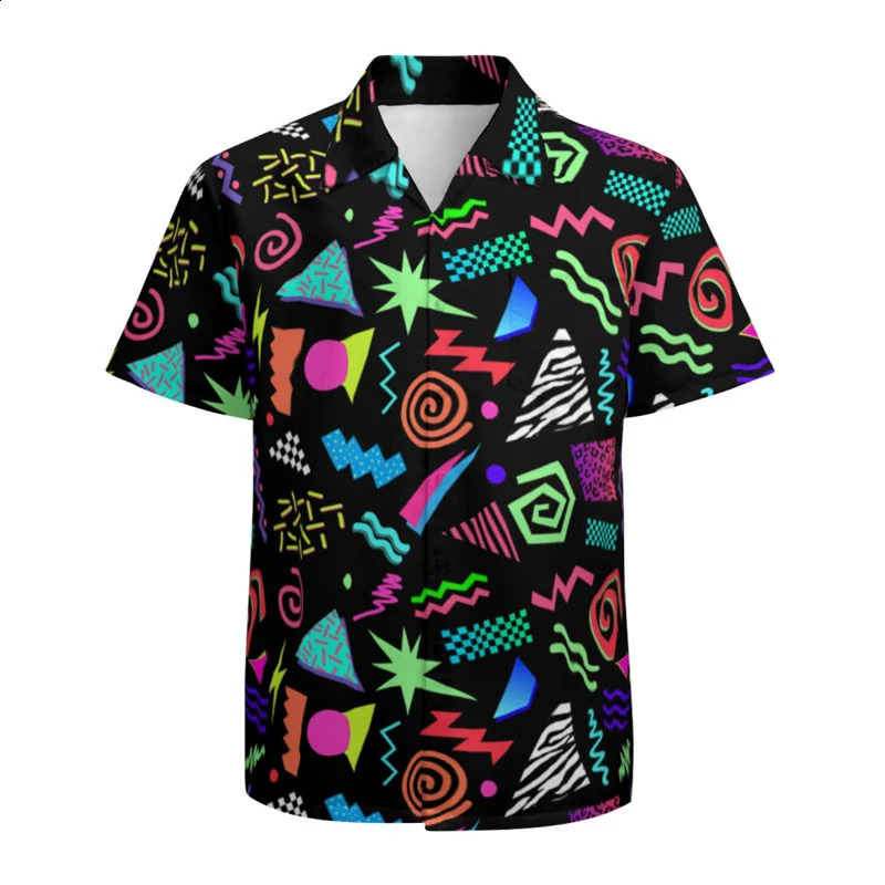 Mens shirt lapel summer short-sleeved style for work daily casual breathable comfortable simple and fashionable 240816