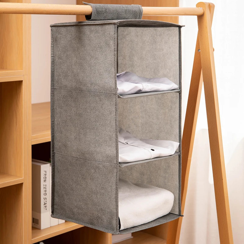 Wardrobe Hanging Storage Bag Interlayer Drawer Type Clothes Organizer Collapsible Storage Shelves Closet Organizer 240819