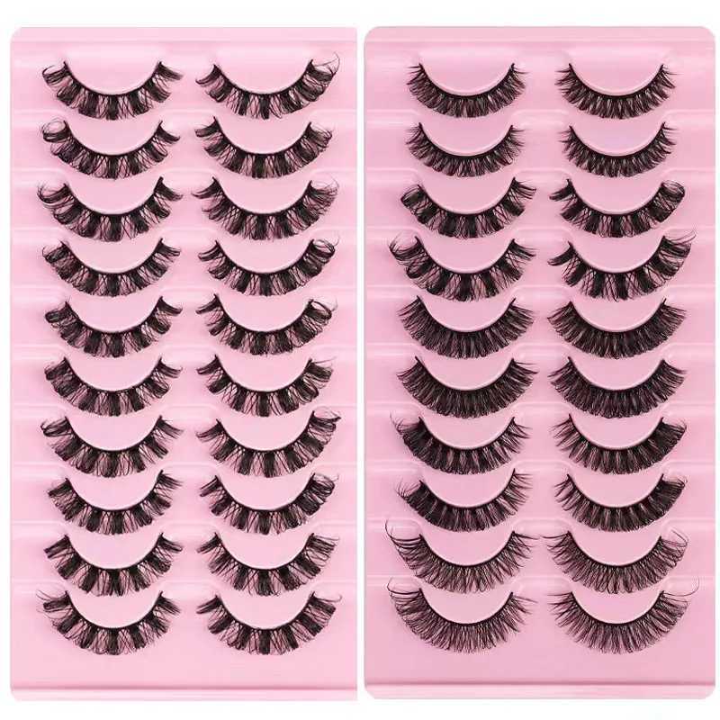 Russian striped eyelashes 10/5 pairs fluffy mink eyelashes 3D fake eyelashes Russian curly fake eyelashes Giveaway makeup new W240803