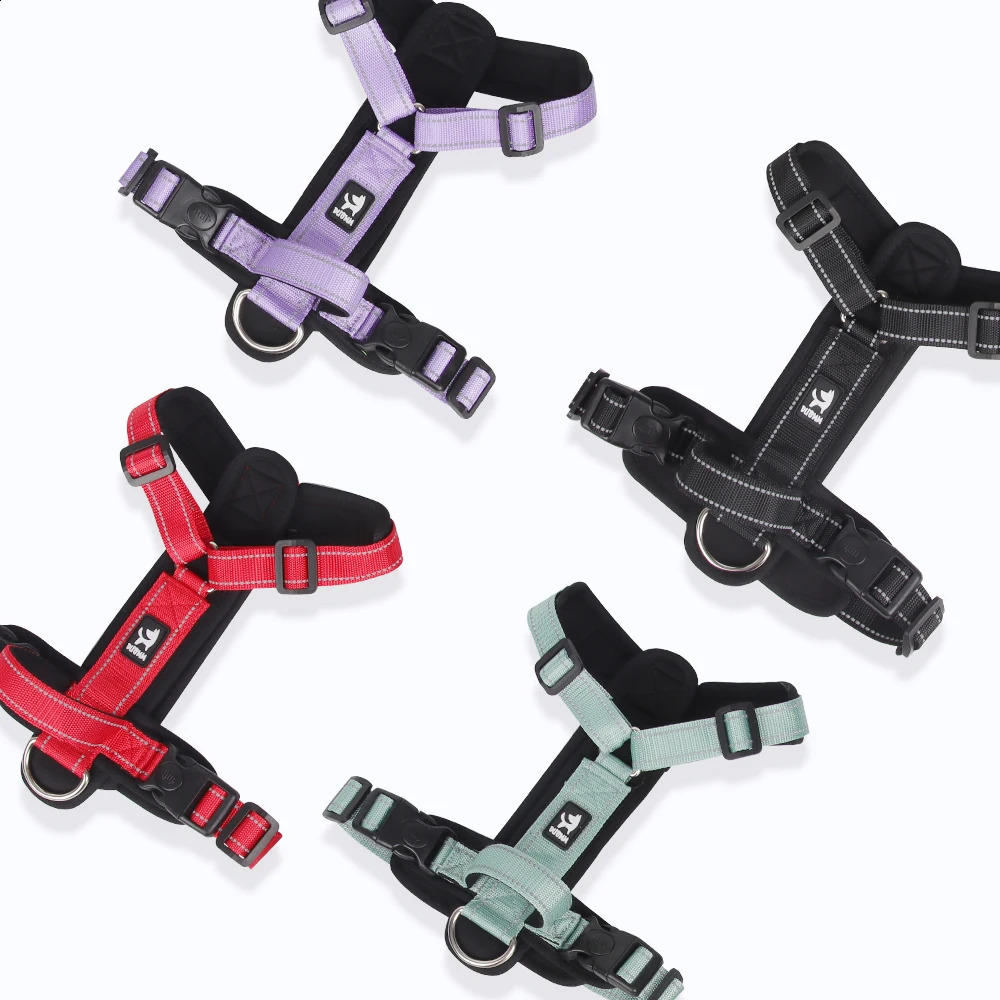 Anti-Escape Dog Harness with Handle Reflective Nylon Dog Harness Vest for Small Medium Dogs French Bulldog Walking Pet Supplies 250206