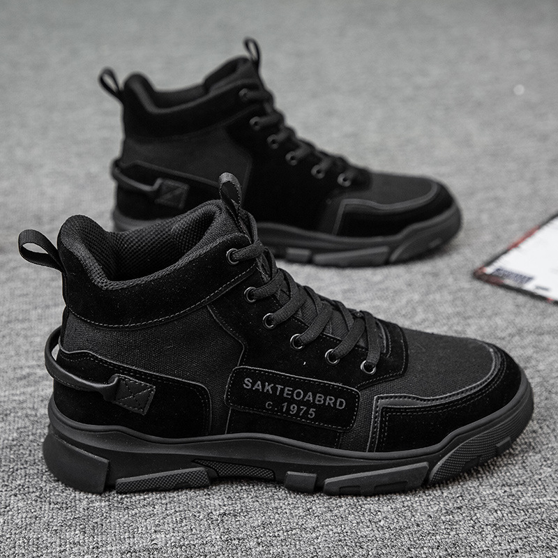 Ddmyoutdoor Igh Top Lace Up Men S Autumn Winter New British Style Work Shoes Casual And Fashionable Martin Boots OUTDOOR